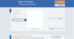 Desktop Screenshot of netsnscreens.in